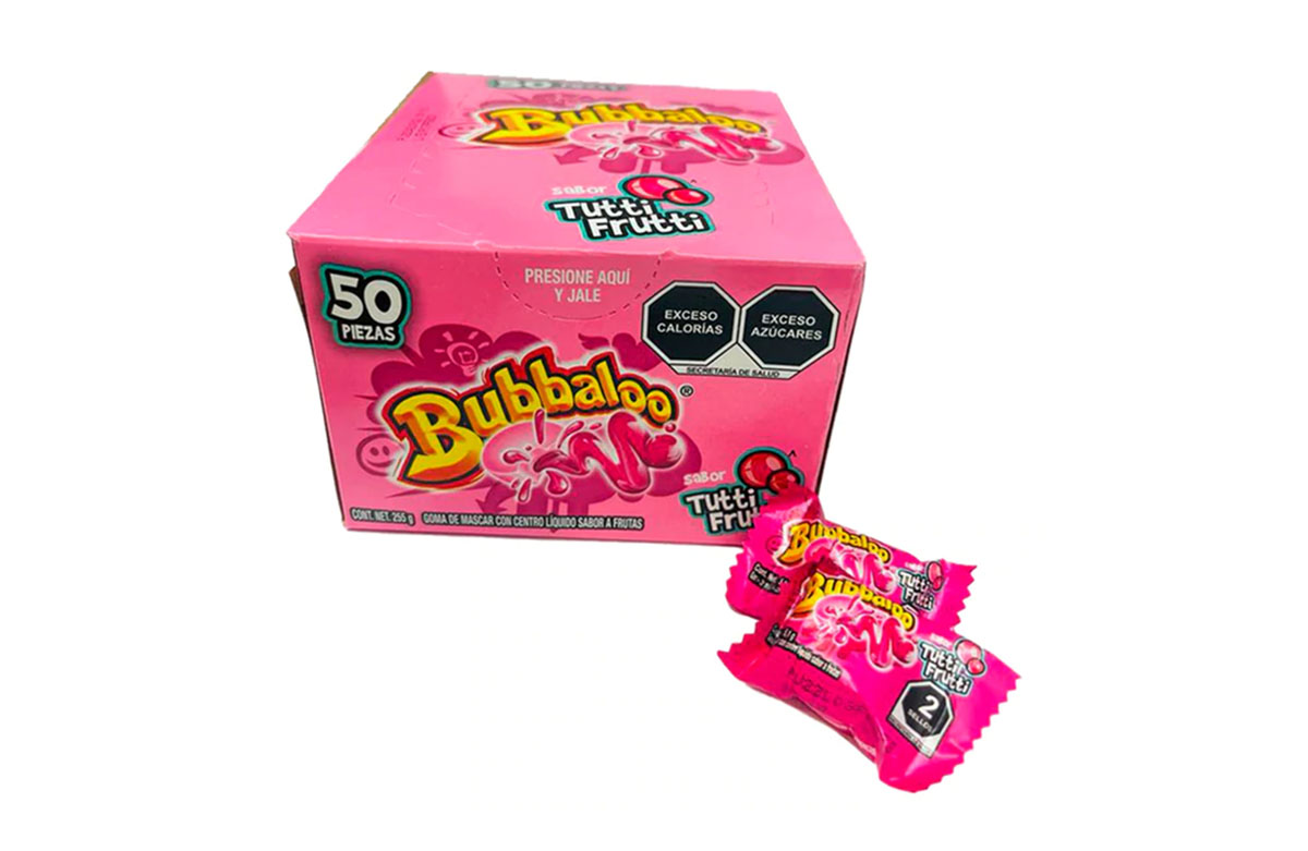 CHICLE BUBBALOO FRUTAS 50'S